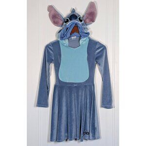 Disney Lilo & Stitch Blue Costume Dress Childs Sz Large 12-14 Spirit Halloween